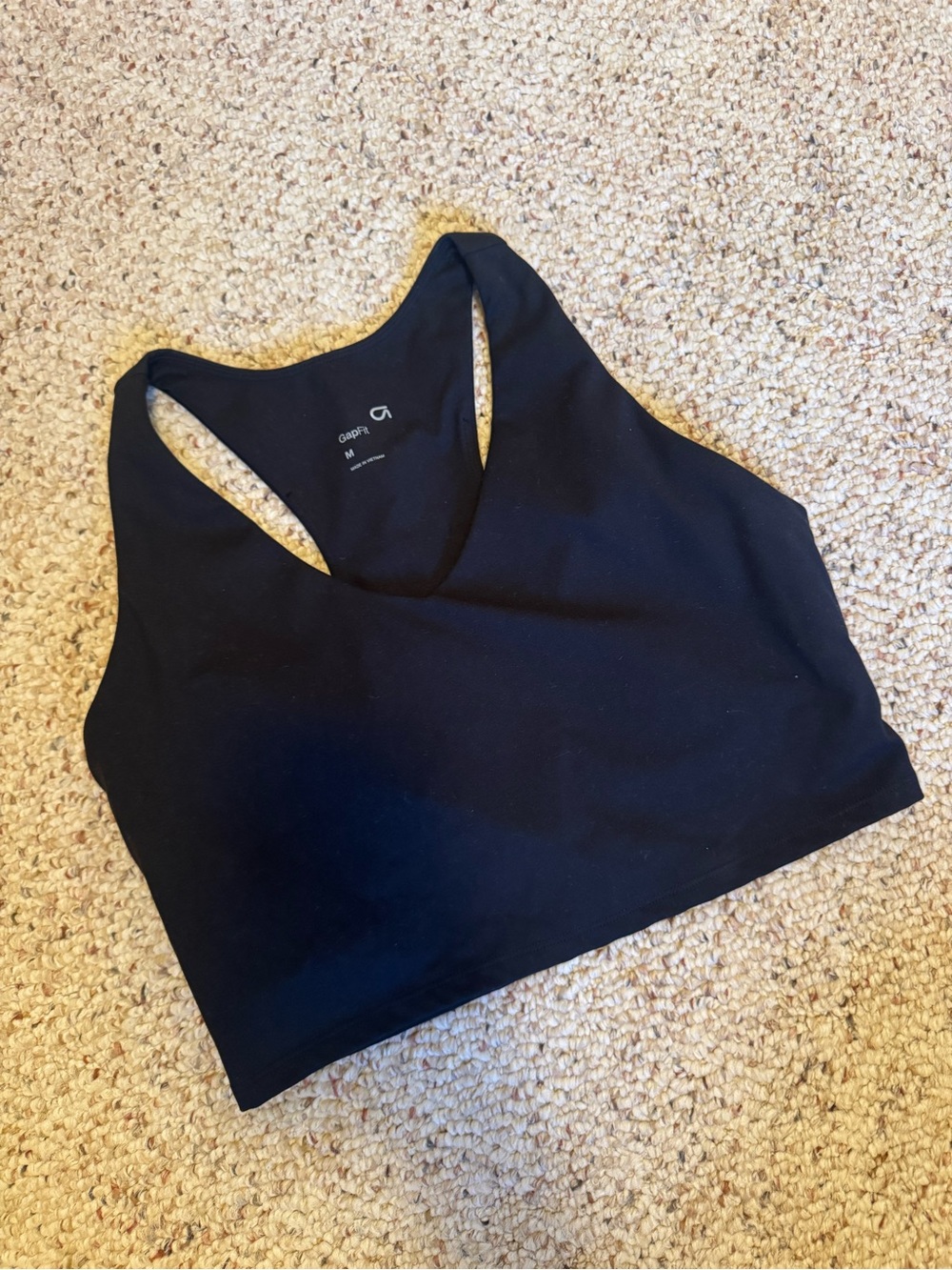 GAP Black Racerback Sports Bralette